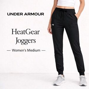 Under Armour Joggers HeatGear Black Athletic Pants Women’s M